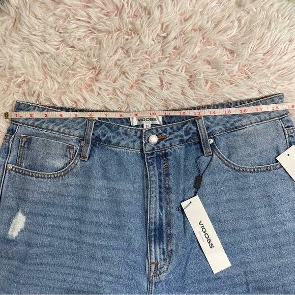 Vigoss Billie 90’s High Rise Distressed Ripped Denim Jeans size31 - Picture 13 of 17
